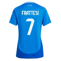 Maglie da calcio Italia Davide Frattesi #7 Prima Maglia Femminile Europei 2024 Manica Corta